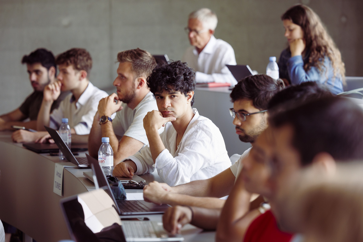 Students in class