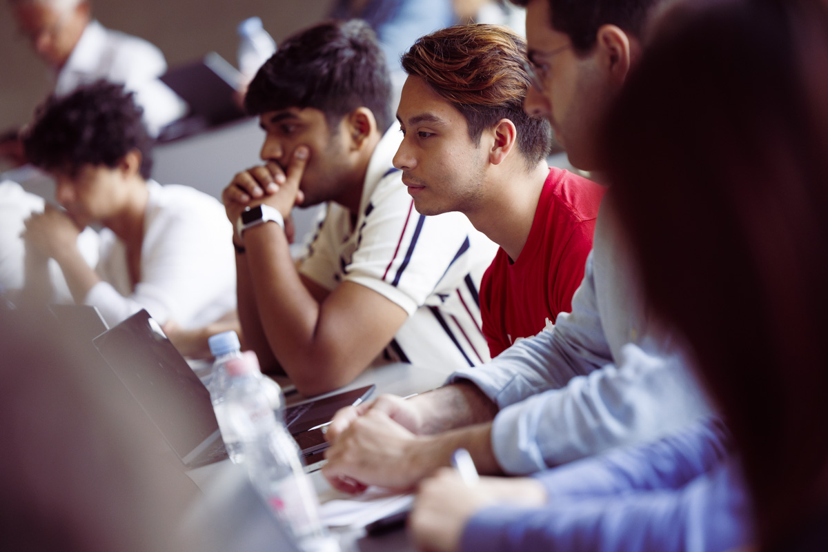 Students in class