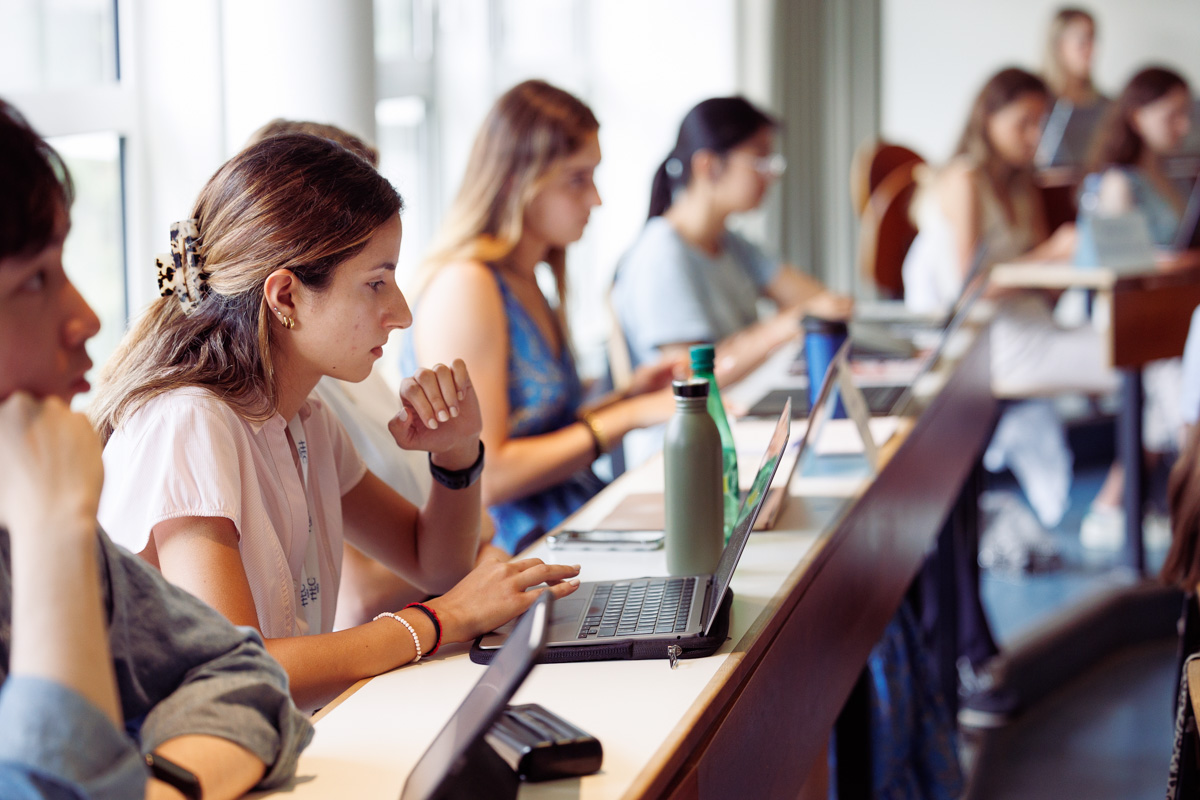 Students in class