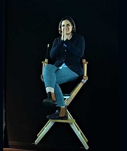 Esther Duflo on her high chair